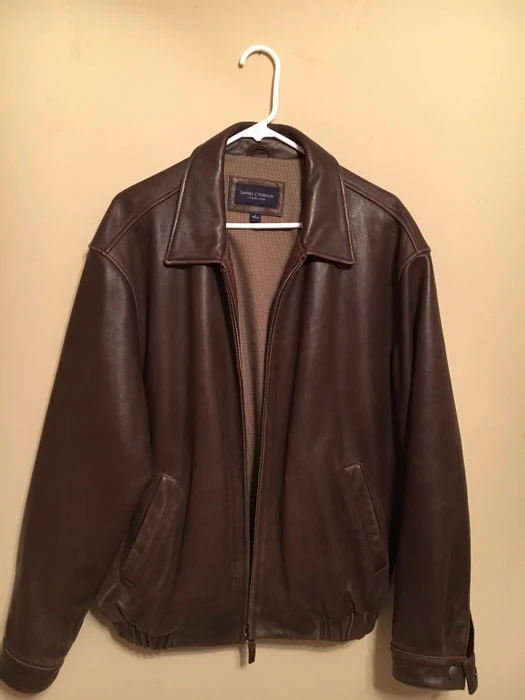 Daniel Cremieux Brown Faux Leather Jacket