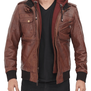 Edinburgh Leather Bomber Jacket