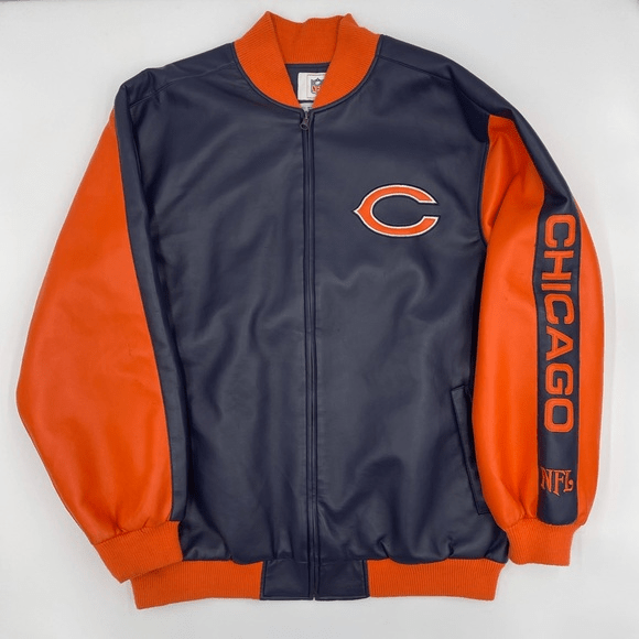 Chicago Bears Faux Leather Jacket