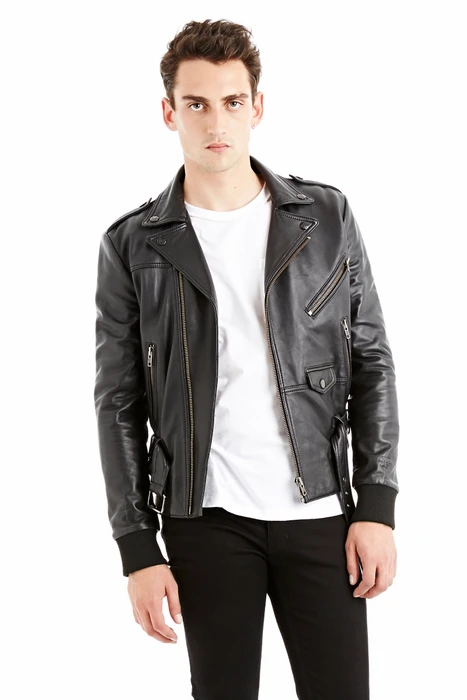 Surface To Air The Gaspard Black Faux Leather Jacket