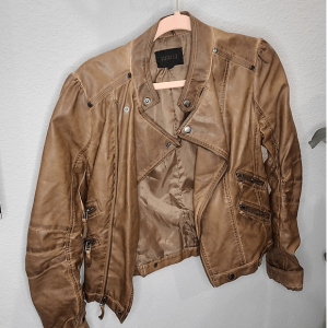 Blu Pepper Brown Leather Jacket