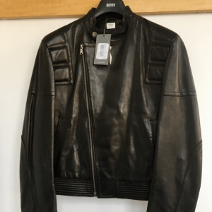 Hugo Boss Black Motorcycle Leather Jacket