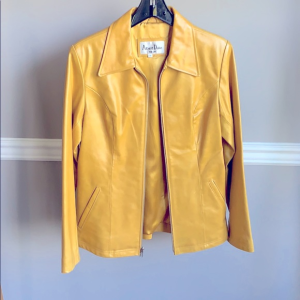 Women's Albert Duke Gold Faux Leather Jacket