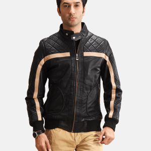 Danson Leather Bomber Jacket