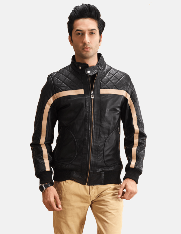 Danson Leather Bomber Jacket