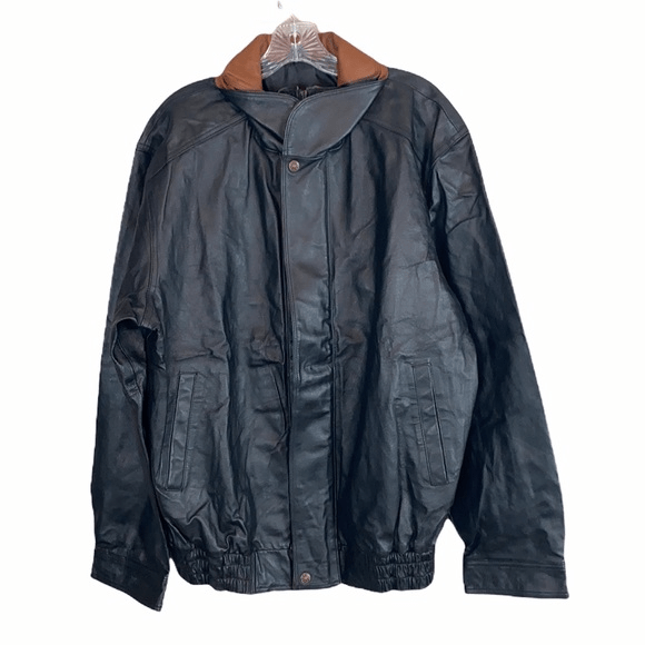 Junction West Black Leather Jacket | Fortune Jackets