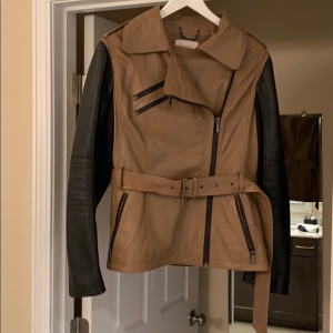 Brown Faux Leather Jacket 6