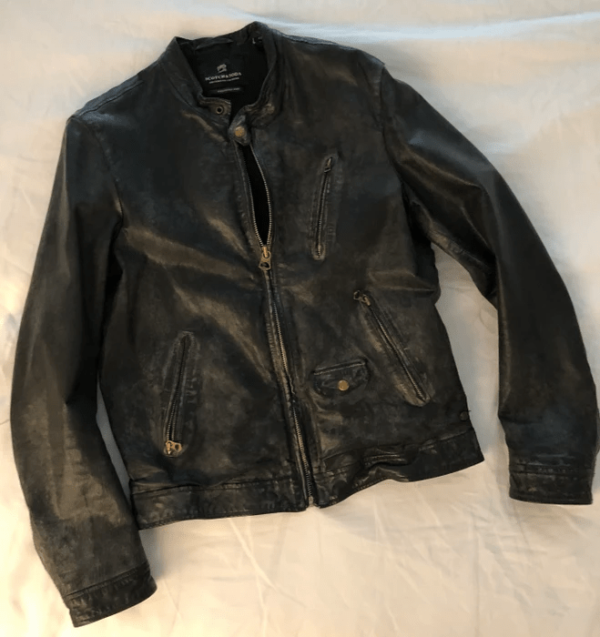 Beautiful Very Dark Brown Distressed Leather Jacket - Fortune Jackets