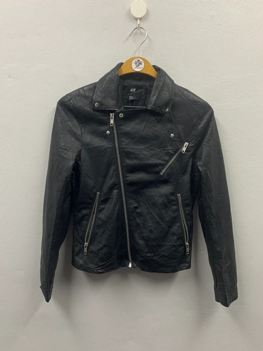 Vintage H&m Jacket Black Faux Leather Design Seditionaries