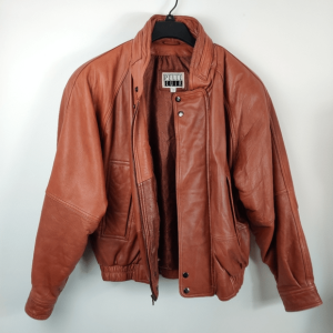 Vintage Pelle Cuir Soft Leather Bomber Jacket