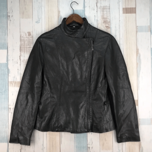 Vintage Overpell Bike Black Leather Jacket