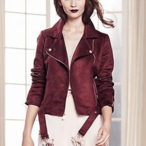 Womenlauren Conrad Red Suede Jacket