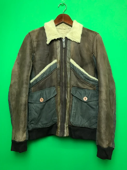 Vintage Chevignon Brown Faux Leather Jacket