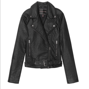 Victoria Secret Pebbled Moto Leather Jacket