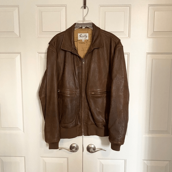 Scully Lambskin Leather Bomber Jacket