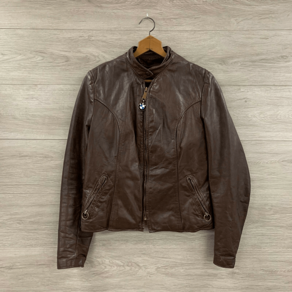 Brooks Cafe Racer Fleece Lined Leather Jacket