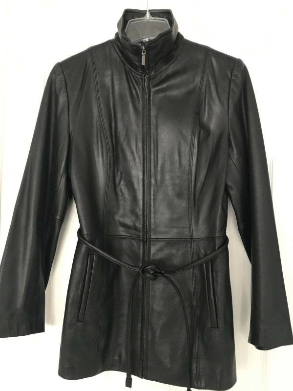 Jlc New York Leather Coat