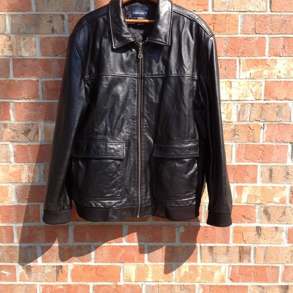 Men's Faux Leather Vintage Cherokee Black Jacket
