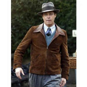 Allied Brad Pitt Leather Jacket