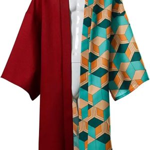 Tomioka Giyuu Cosplay Costume Anime Haori Kimetsu No Yaiba Cosplay Outfit Robe Kimono