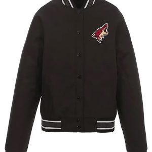 Arizona Coyotes Poly Twill Front Hit Black Jacket