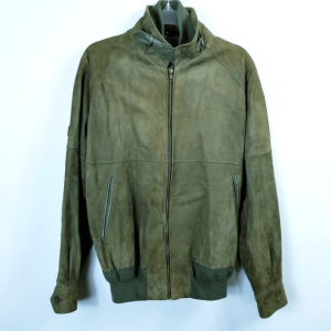 Bally Of Switzerland Mens Green Suede Jacket