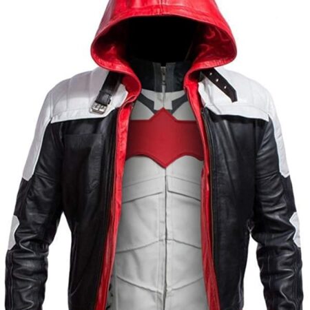 Batman Knight Hooded Jacket Red with Vest