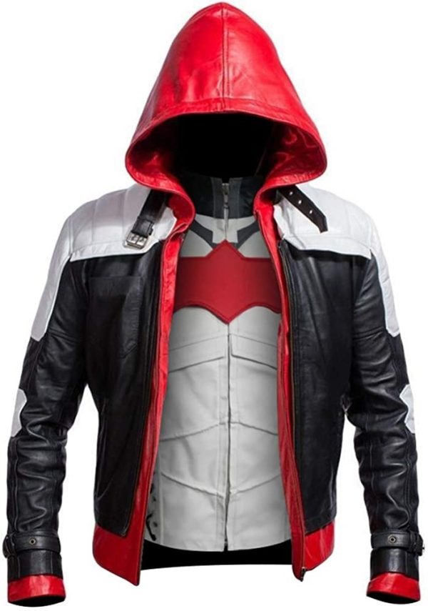 Batman Knight Hooded Jacket Red With Vest