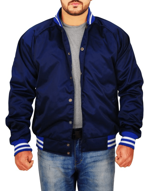 Blue Varsity Jacket For Men