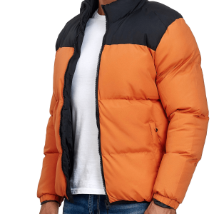 Brave Soul Padded Orange Black Jacket