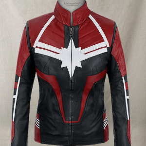 Captain Marvel Faux Leather Jacket