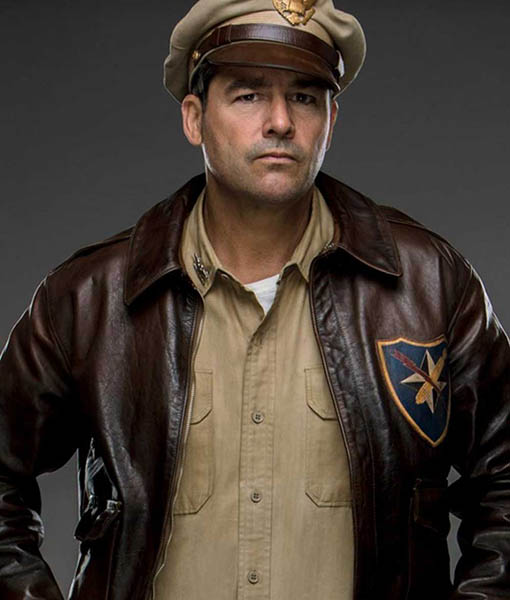 Catch 22 Colonel Cathcart Brown Leather Jacket