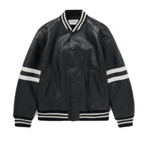 Celine Vrasity Style Bomber Leather Jacket