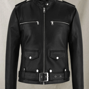 Chic Rider Black Faux Leather Jacket