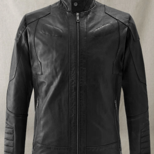 Classic Cafe Racer Leather Jacket