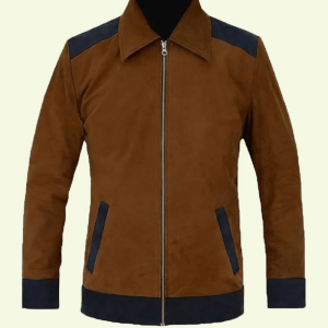 Cristiano Ronaldo Suede Leather Jacket