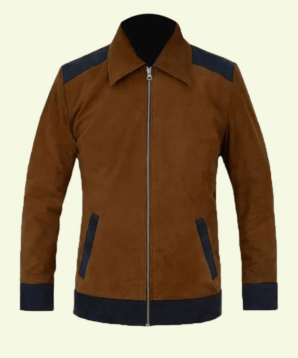 Cristiano Ronaldo Suede Leather Jacket