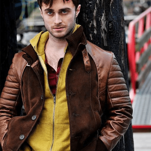 Daniel Radcliff Horns Leather Jacket