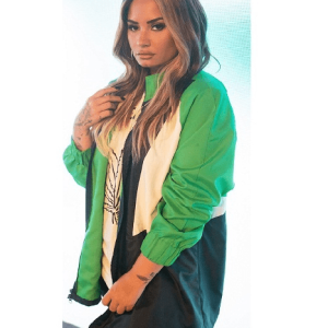 Demi Lovato Dancing With The Devil Green Jacket