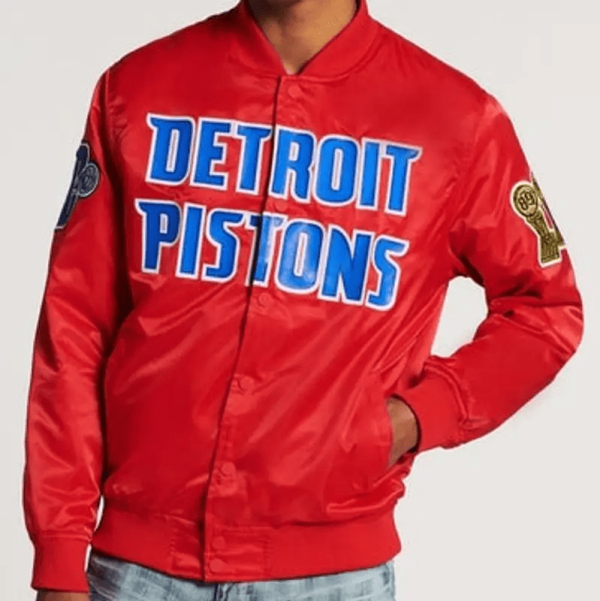 Detroit Pistons Logo Bomber Jacket