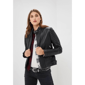 Diesel Black Leather Lily Biker Jacket