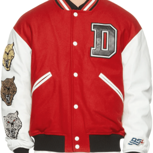 Diesel Red & White W-cash Wool Jacket