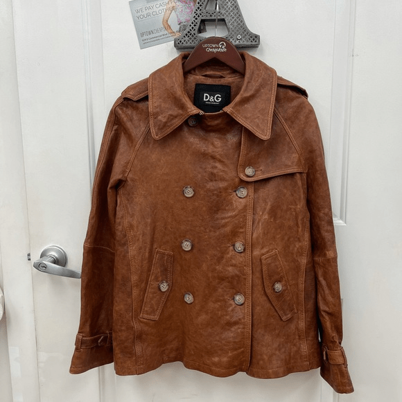 Dolce & Gabbana Women’s Brown Leather Jacket