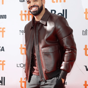 Drake Maroon Bomber Jacket