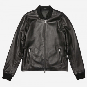 Dstld Bomber Leather Jacket