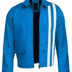 Elvis Presley Speedway Blue Leather Jacket