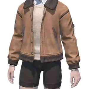 FFXIV Brown Varsity Jacket