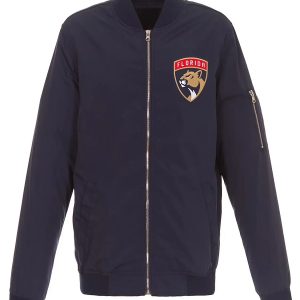 Florida Panthers Lightweight Navy Bomber Jacket