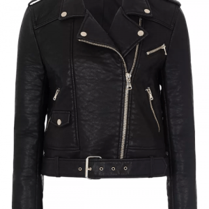 French Connection Generation Biker Leather Jacket