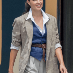 Gal Gadot Wonder Woman 1984 Diana Prince Grey Blazer